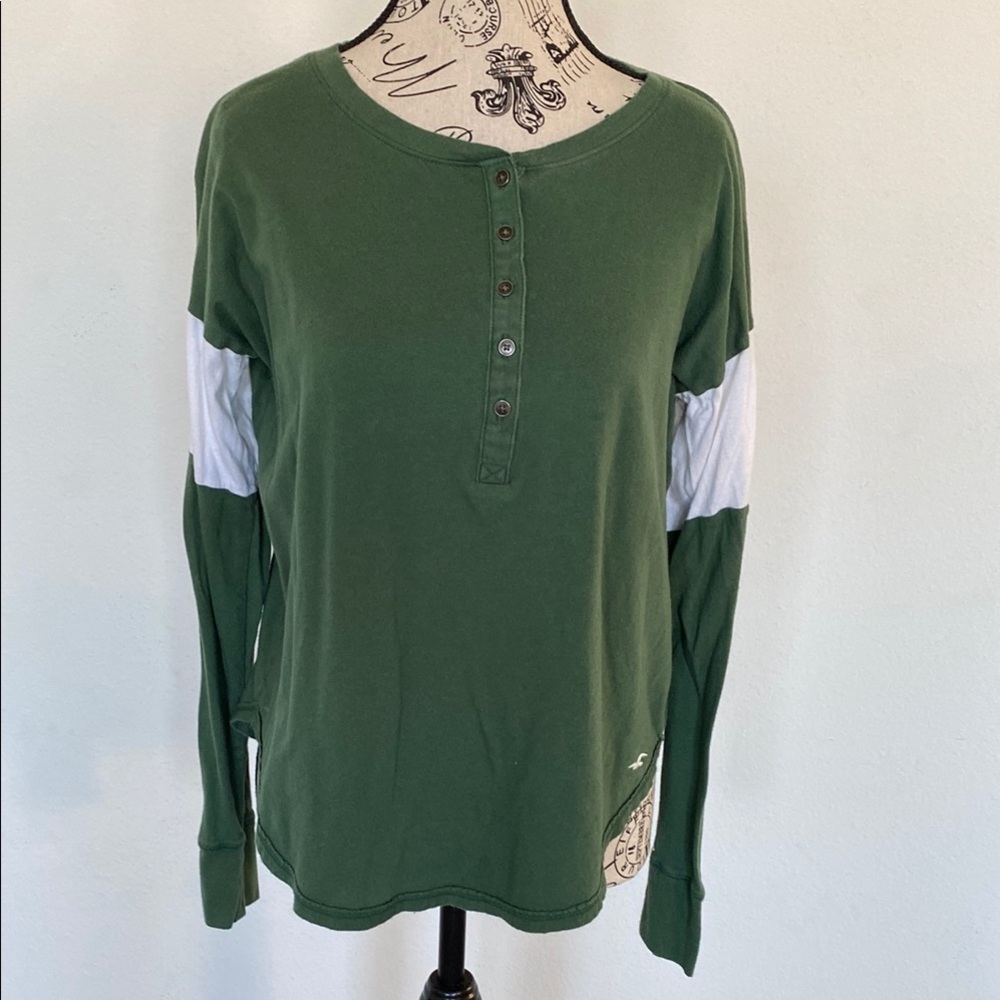 Green Long Sleeve Hollister Shirt